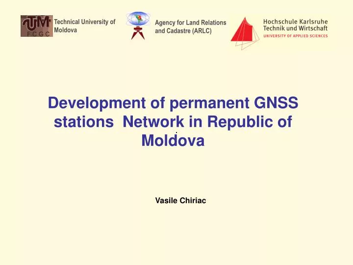 development of permanent gnss stations network in republic of moldova
