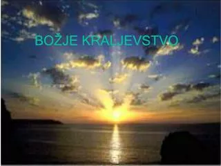 bo je kraljevstvo