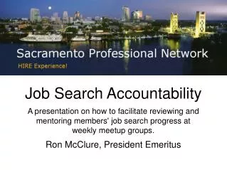 Job Search Accountability