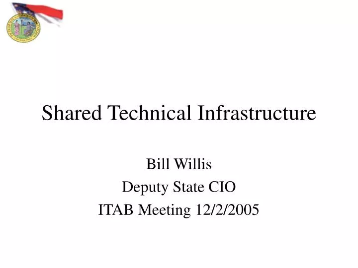 shared technical infrastructure