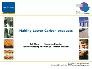 Making Lower Carbon products