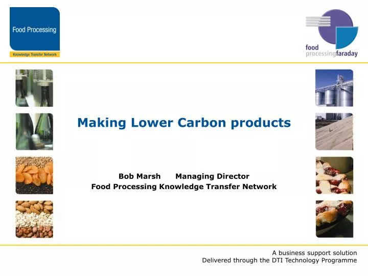 making lower carbon products