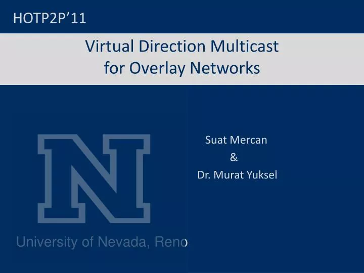 virtual direction multicast for overlay networks