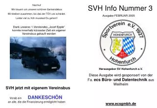 svh info nummer 3
