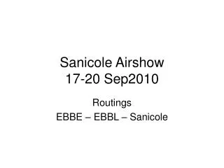 Sanicole Airshow 17-20 Sep2010
