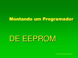 montando um programador