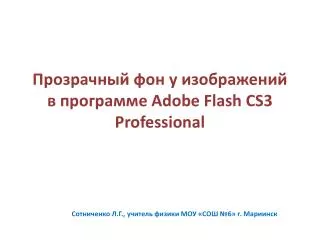 adobe flash cs3 professional