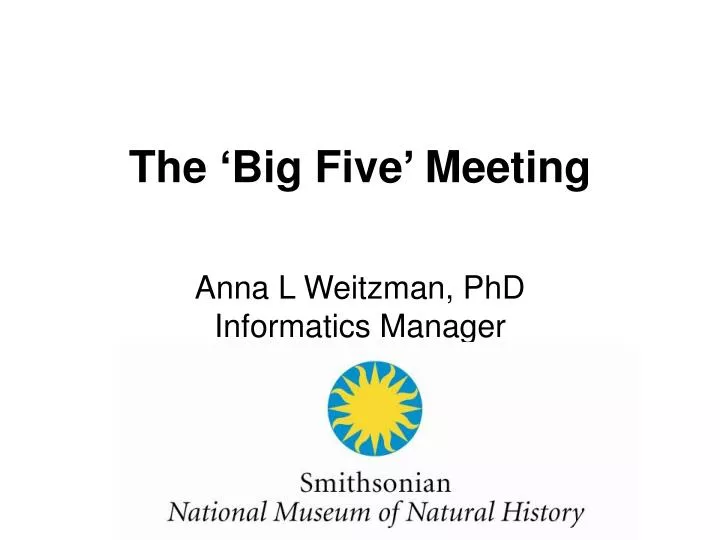 the big five meeting