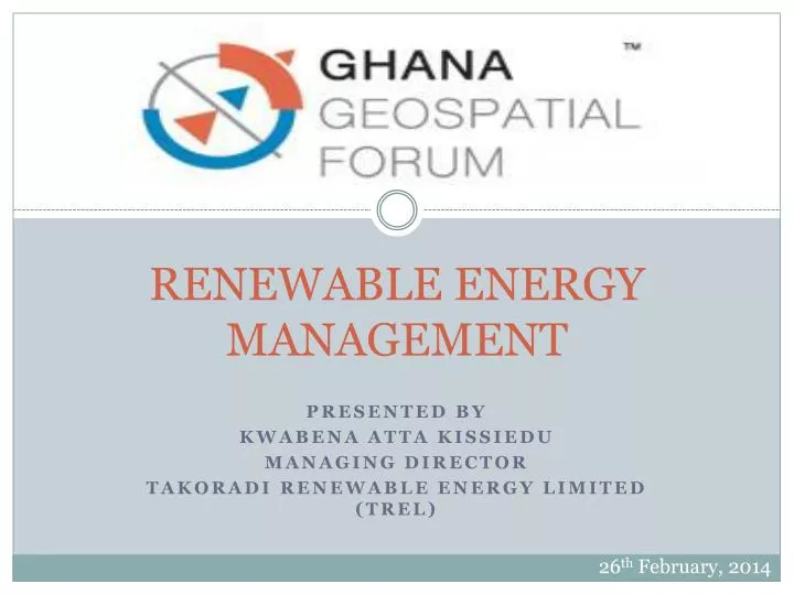 renewable energy management