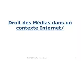 droit des m dias dans un contexte internet