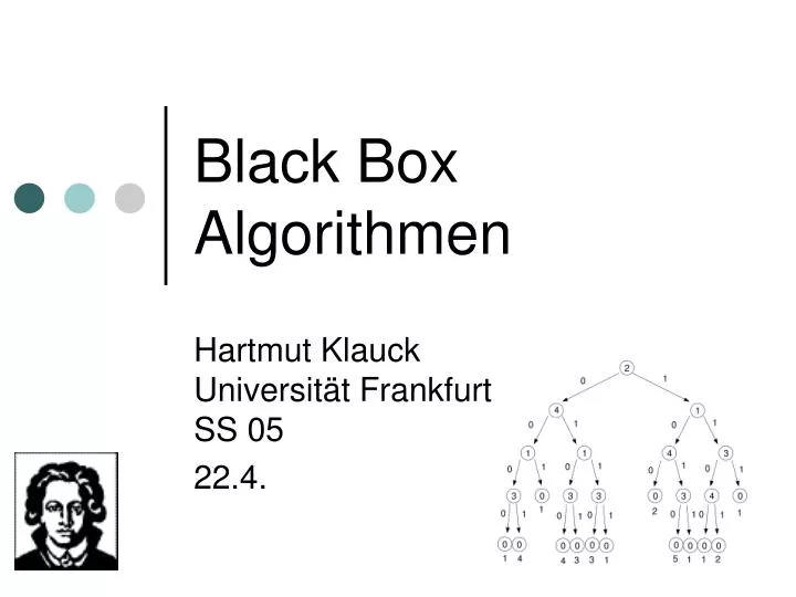 black box algorithmen