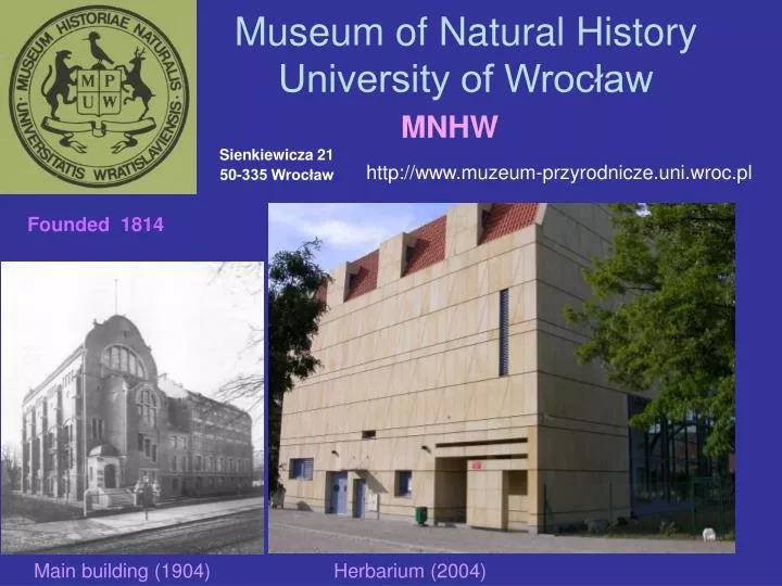 museum of natural history university of wroc aw