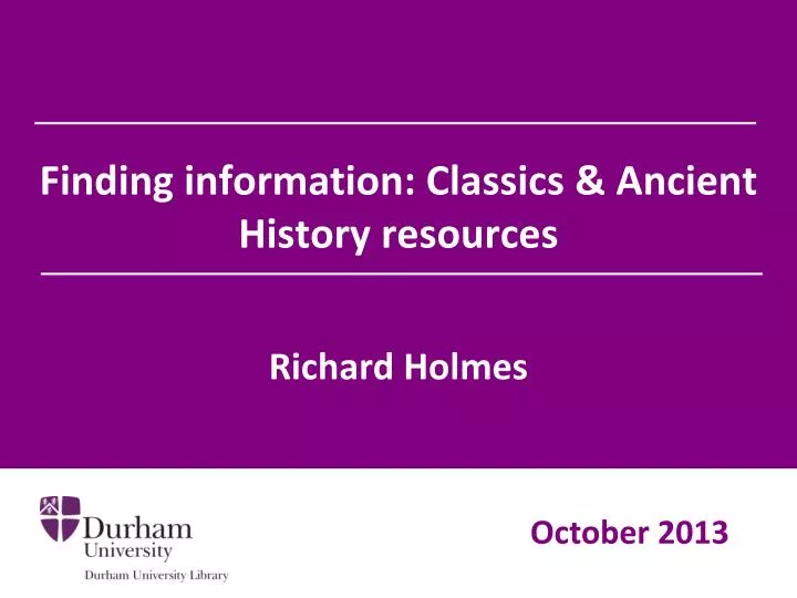 finding information classics ancient history resources