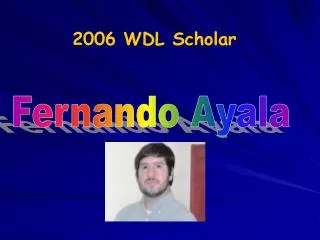 2006 WDL Scholar
