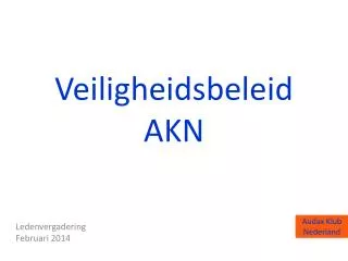 veiligheidsbeleid akn