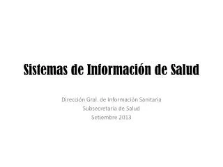 sistemas de informaci n de salud