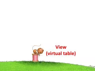 View ( virtual table )