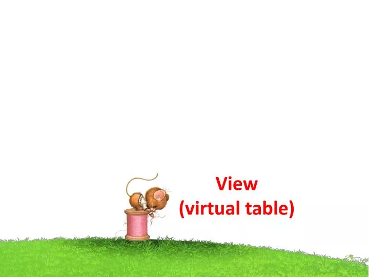 view virtual table