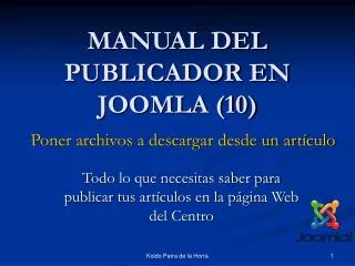 manual del publicador en joomla 10