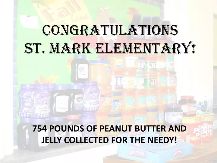congratulations st mark elementary