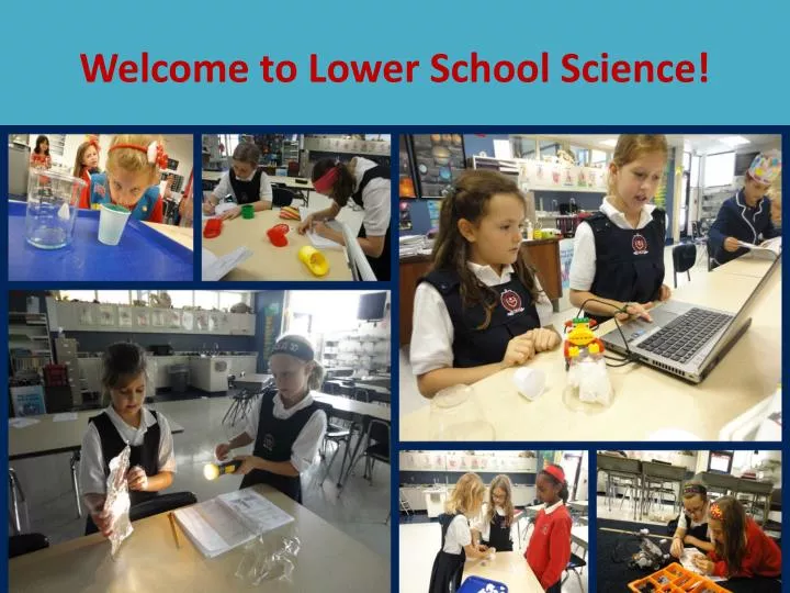 welcome to lower school science