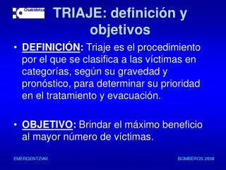 triaje definici n y objetivos