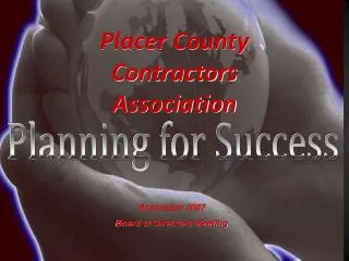 Planning for Success