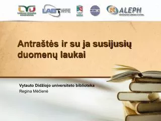 antra t s ir su ja susijusi duomen laukai