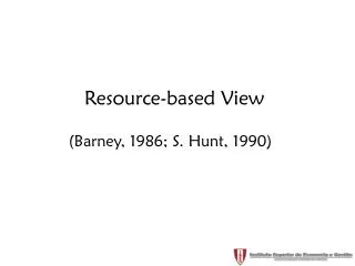 Resource-based View