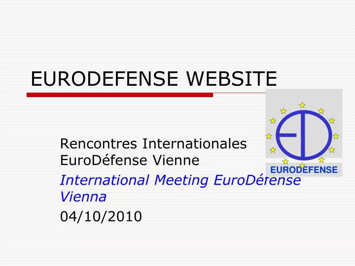eurodefense website
