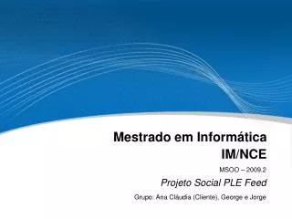 mestrado em inform tica im nce