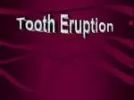 Tooth Eruption