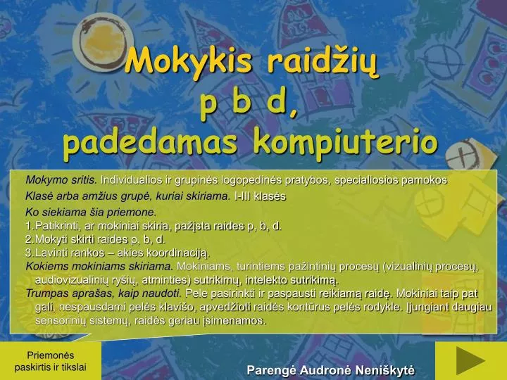 mokykis raid i p b d padedamas kompiuterio