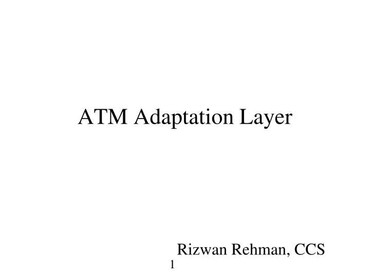 atm adaptation layer