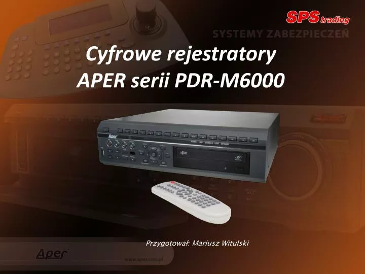 cyfrowe rejestratory a per serii pdr m6000