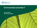 Environmentally Sustainable IT - slide 1