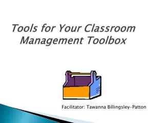 Tools for Your Classroom Management Toolbox