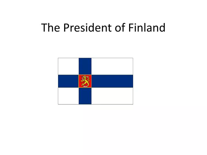 the p resident of finland