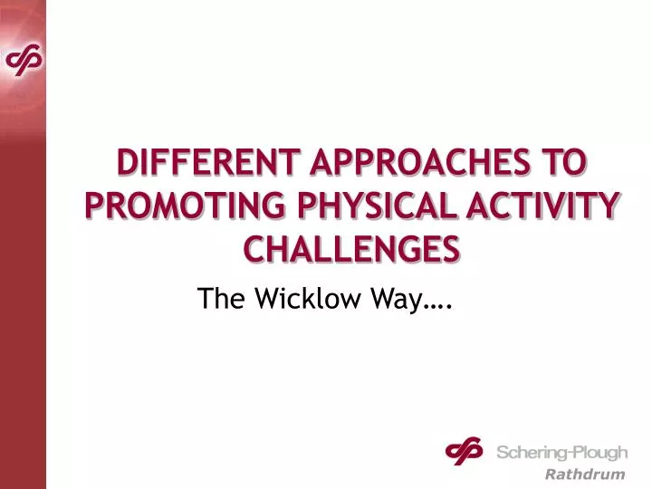 different approaches to promoting physical activity challenges