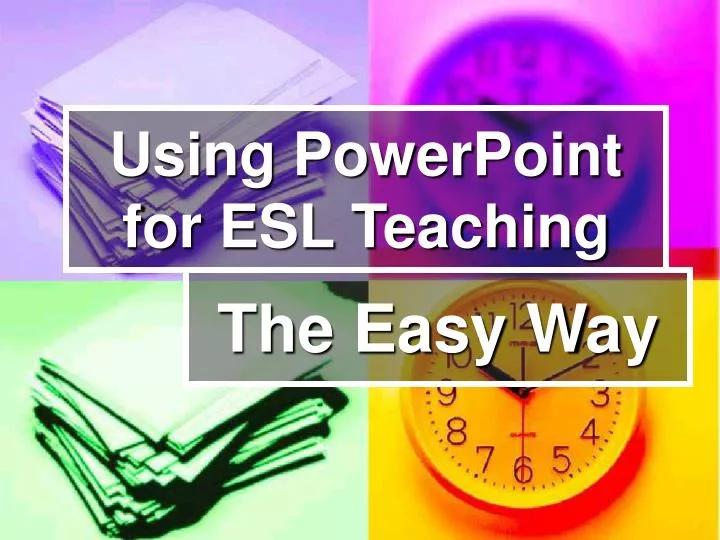 using powerpoint for esl teaching