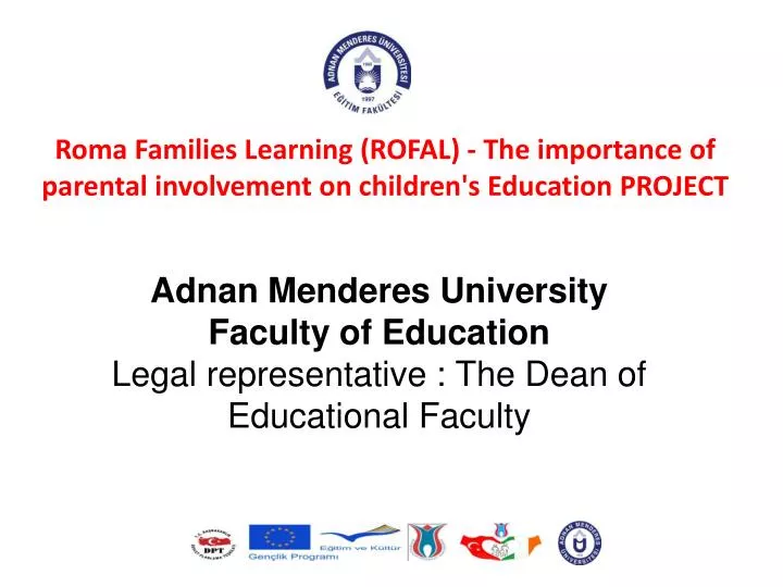 adnan menderes university faculty of education legal representative the dean of educational faculty