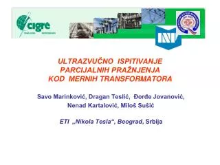 ultrazvu no ispitivanje parcijalnih pra njenja kod mernih transformatora
