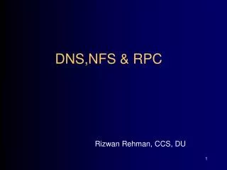 dns nfs rpc