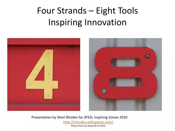 four strands eight tools inspiring innovation