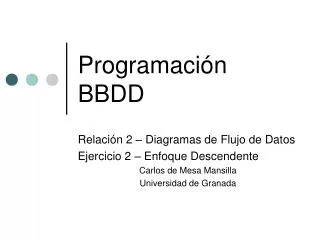 programaci n bbdd