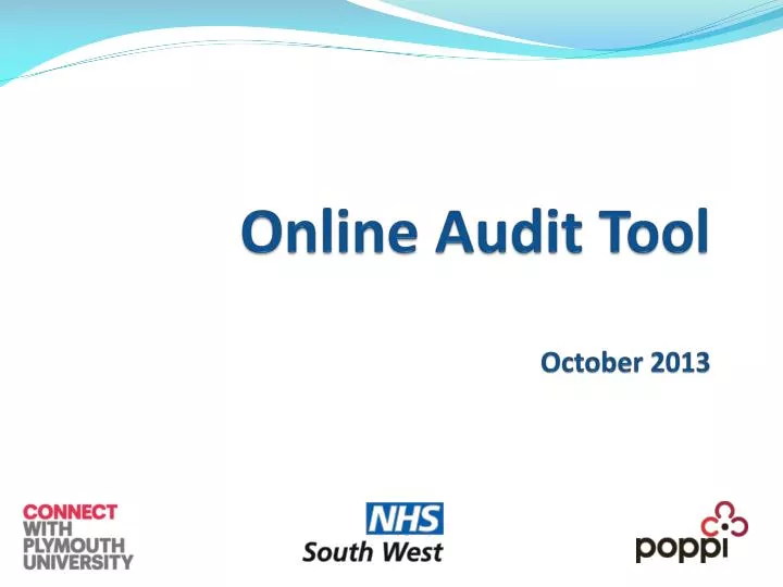 online audit tool october 2013