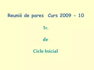 reuni de pares curs 2009 10