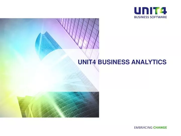 unit4 business analytics