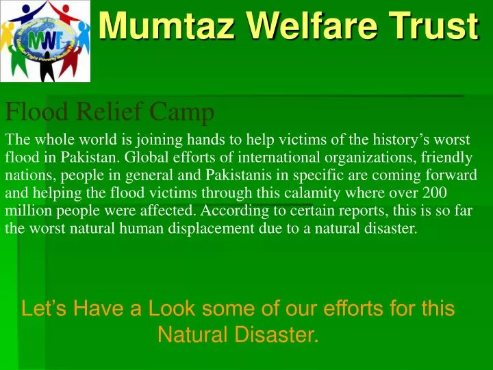 mumtaz welfare trust