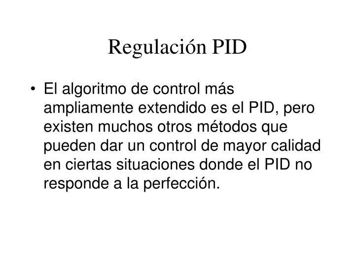 regulaci n pid